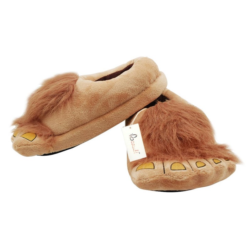 Ibeauti Little Kids Furry Monster Adventure Slippers, Comfortable Novelty Warm Winter Hobbit Feet Costume Slippers for Boys Girls - Image 3